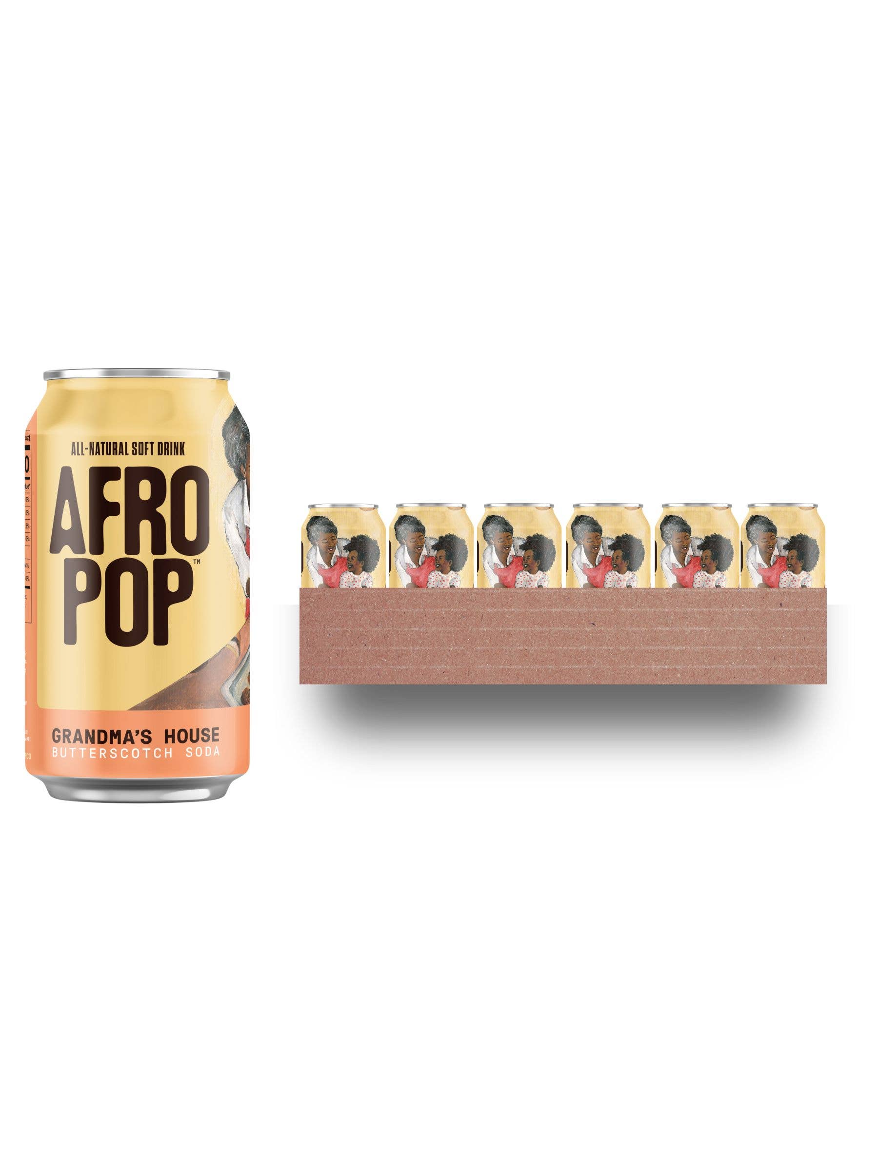 AFROPOP - Wholesale Soda/Carbonated Drink - Grandma's House: Butterscotch Soda3