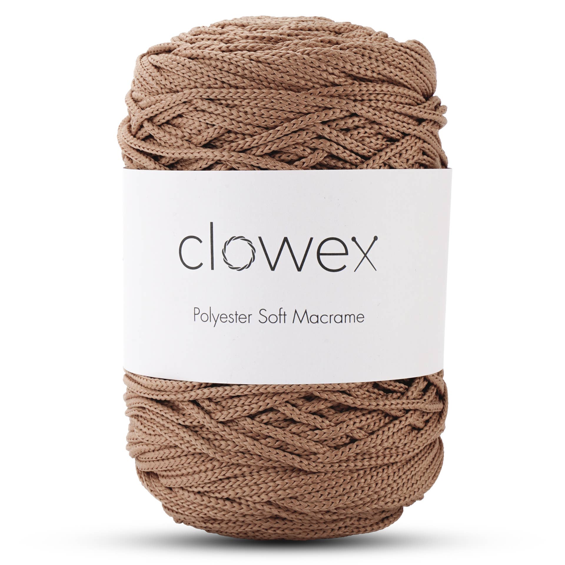 Clowex Textile LLC - Vente Fils à tricoter - Corde Macramé Douce en Polyester 2,5 mm, Fil de Corde Tressé Coloré21