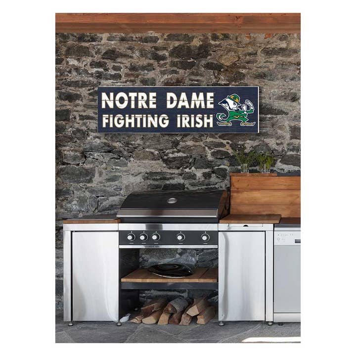 KH Sports Fan - Wholesale Sign - 35x10 Team Logo Notre Dame Fighting Irish1