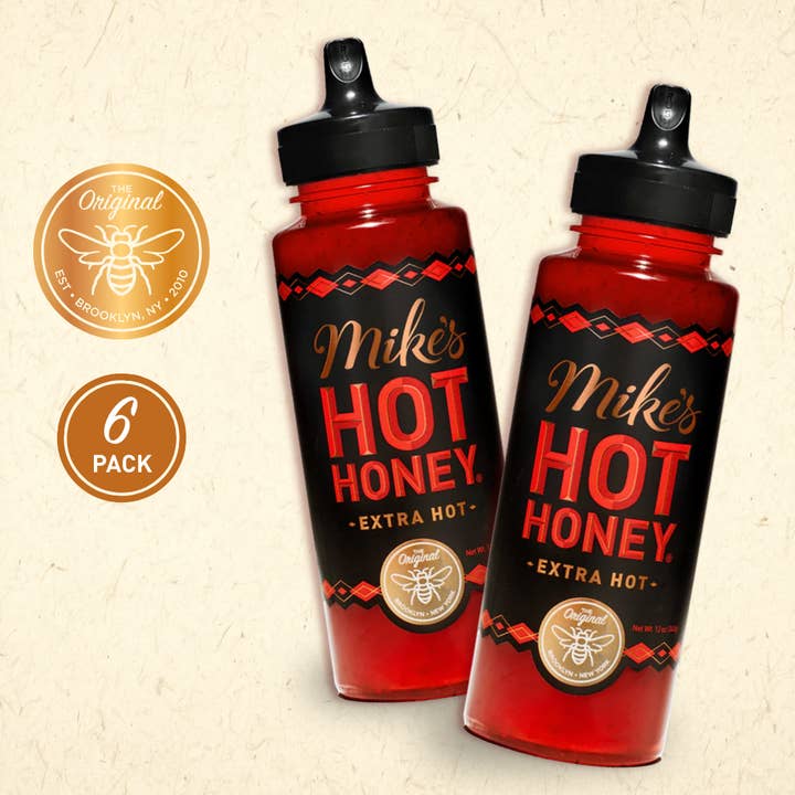 Mike's Hot Honey | Extra Hot | 6-pk | 12oz | Squeeze Bottle for wholesale by Mike's Hot Honey