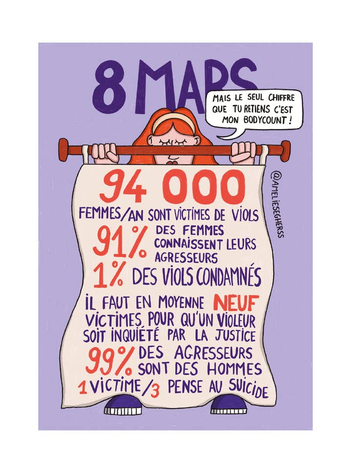 8 MARS - Kroppsantalet för wholesale av Amélie Seghers