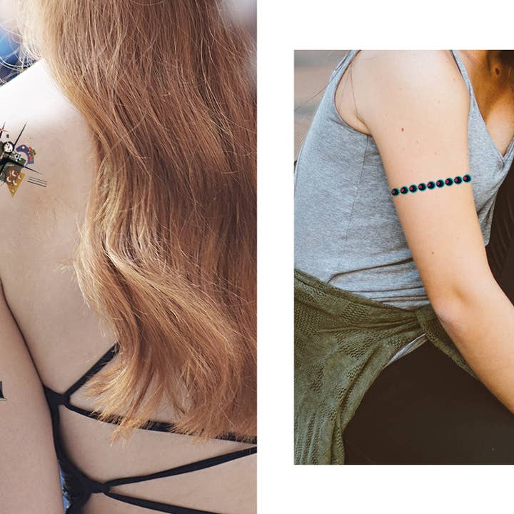 Mon Petit Art – Engroshandel Midlertidig tatovering – Midertidige tatoveringer med Vassily Kandinsky-design2