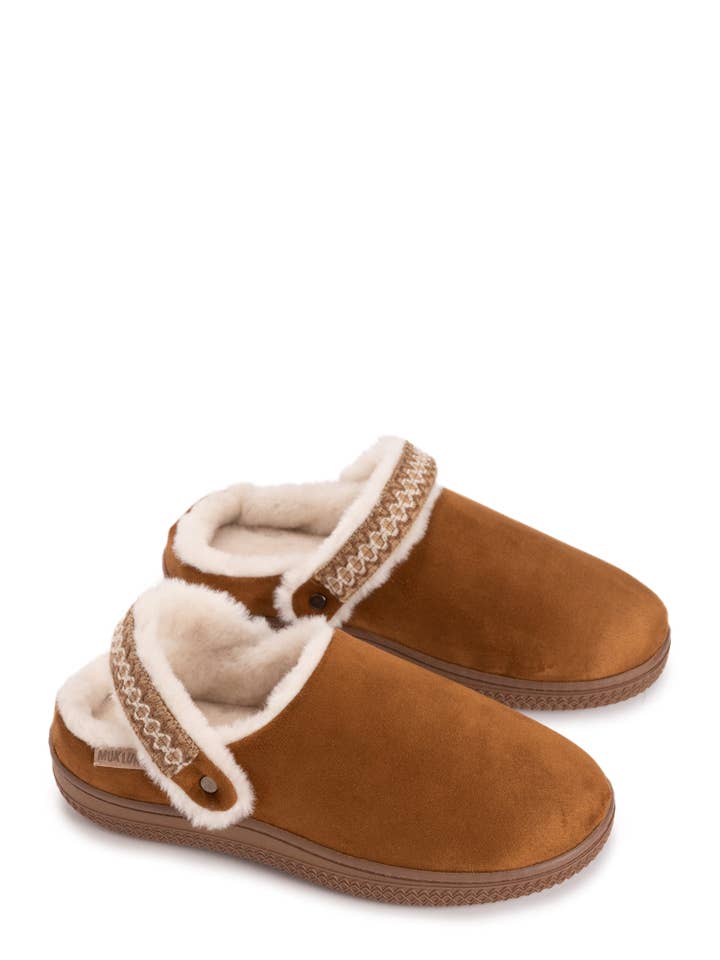 Chestnut MUK LUKS Women's Convertible Clog Slipper for wholesale on Faire2