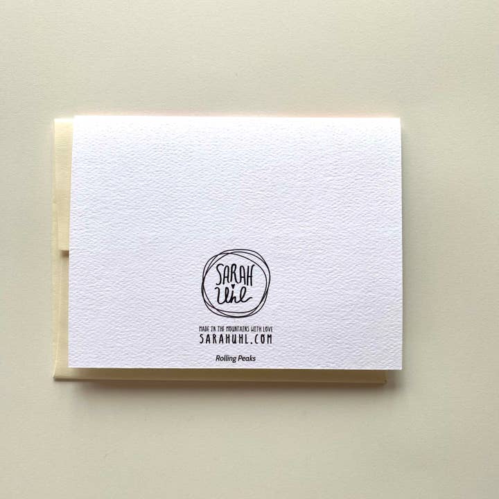 Sarah Uhl - Vente Assortiments de papeterie/cartes - Cartes postales Mountain Art : Rolling Peaks2