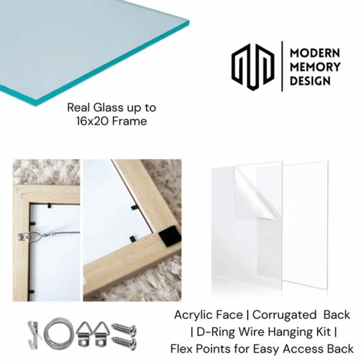 Simple Flat Matte Black Wood 20x40 Picture Frame for wholesale by Modern Memory Design Picture Frames