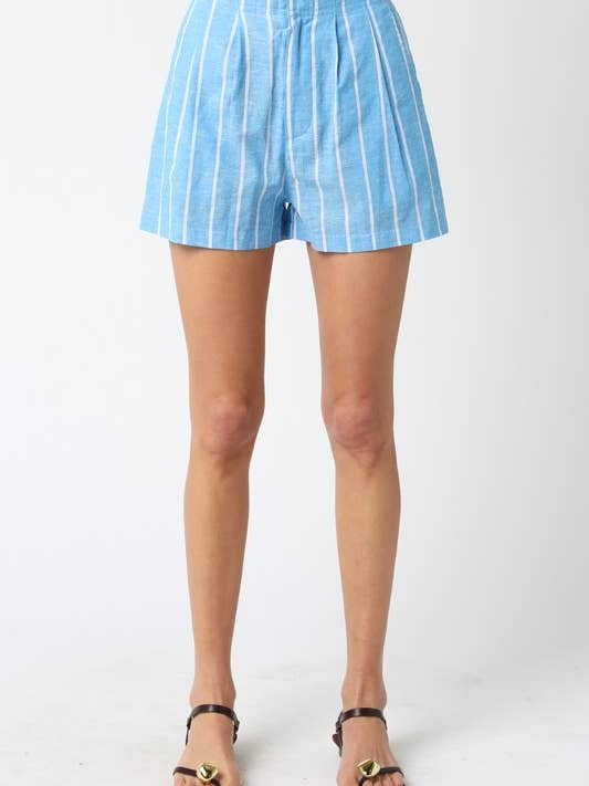 Pantalones Cortos a Rayas Liu para venta al por mayor de Olivaceous