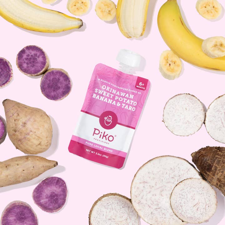 Piko Provisions – Großhandel Babynahrung – Okinawanische Süßkartoffel, Banane & Taro