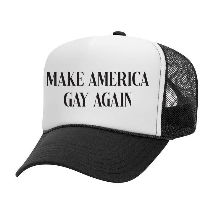 Lucky Luna Apparel - Wholesale Trucker Hat - Unisex - Make America Gay Again Trucker Hat