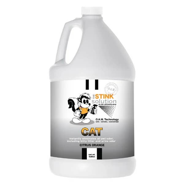 The Stink Solution – wholesale Deodorantspray för djur – Kattlukt Eliminera Spray - Citrus Orange Gallon