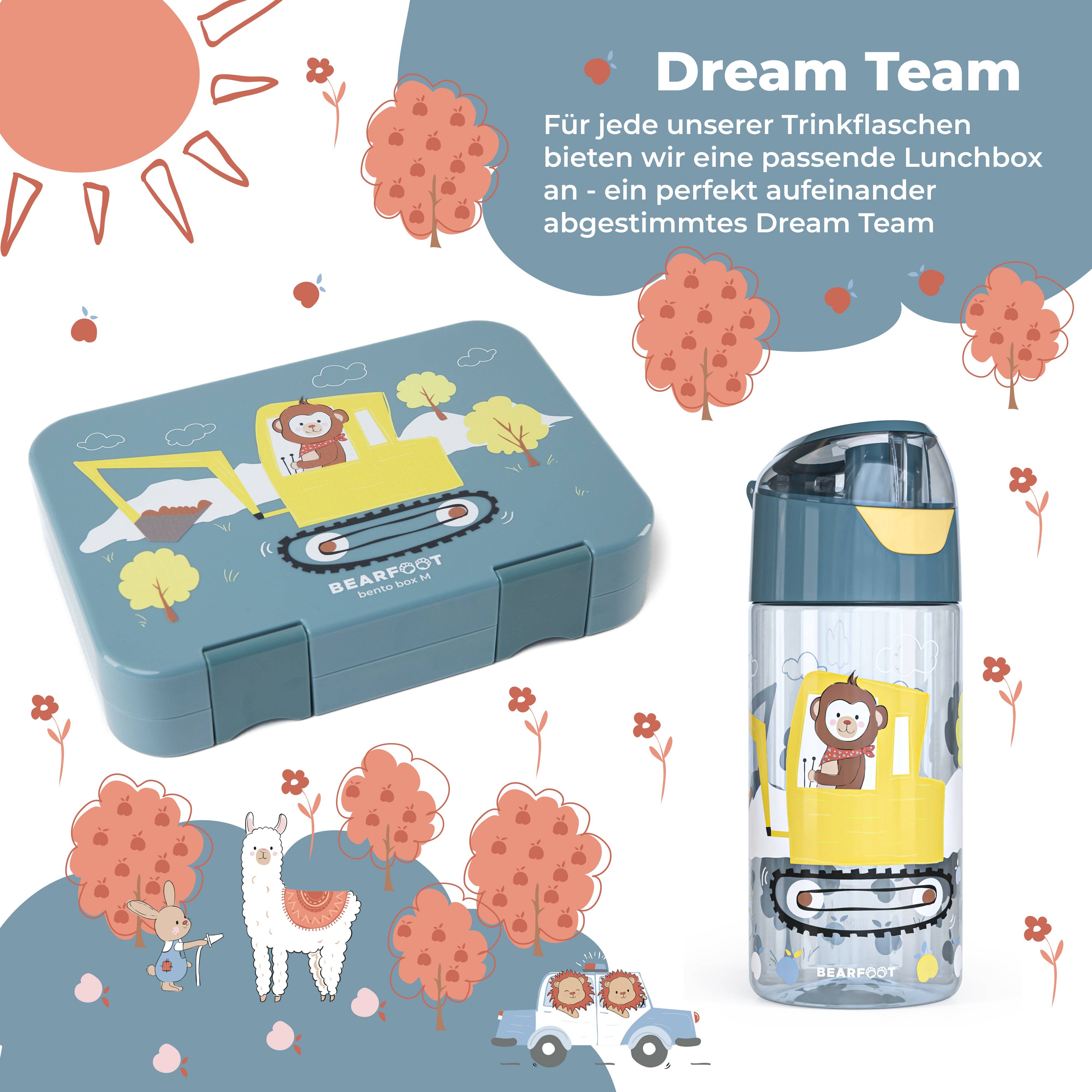 BEARFOOT - Wholesale Water Bottle - Kids water bottle, lightweight water bottle, BPA free - Excavator5