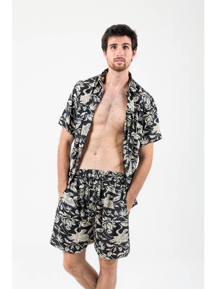 Arena Formentera - Wholesale Top & Short Set (NOT Loungewear) - Men's - Bohemian shirt+shorts set - Last units!10