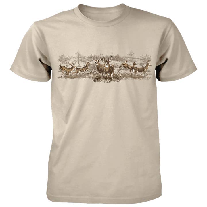 Maglietta in cotone HS Deer Run - 4,5 oz per la vendita all'ingrosso da parte di Old Country Outfitters