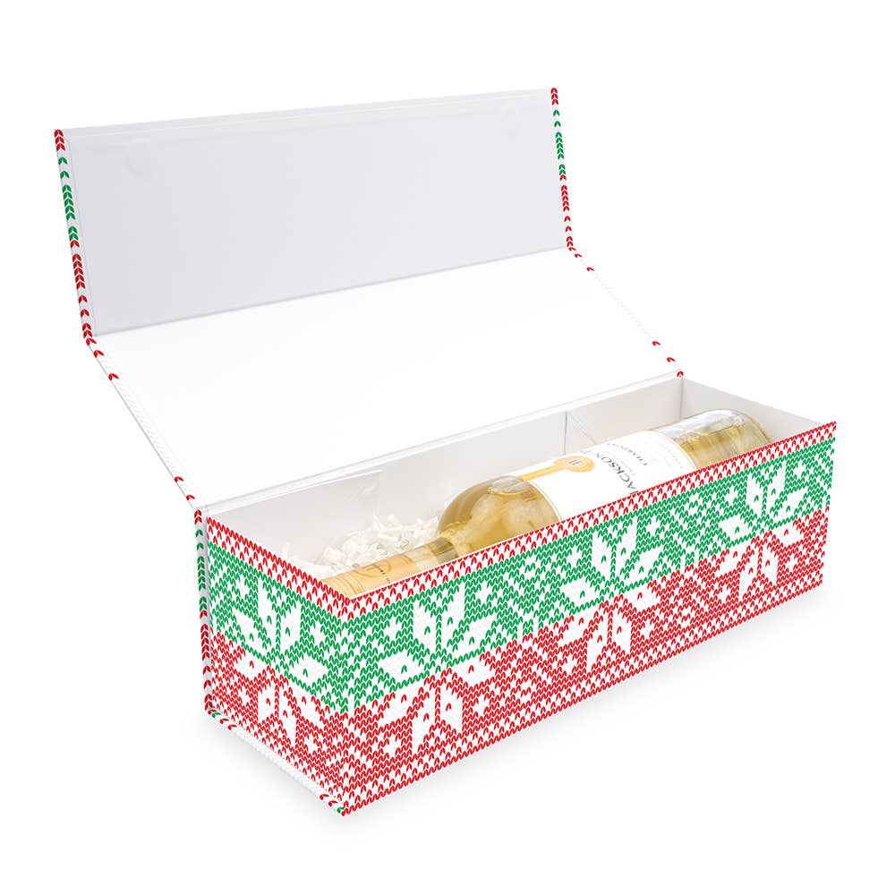 Weddingstar Inc. - Wholesale Gift Box - Christmas Wine Bottle Gift Box With Magnetic Lid1