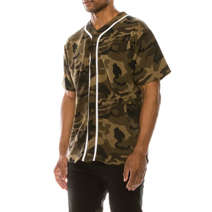Victorious - Wholesale Button Down Shirt - Men's - BJ42 BASEBALL JERSEY (OPEN PACK)16