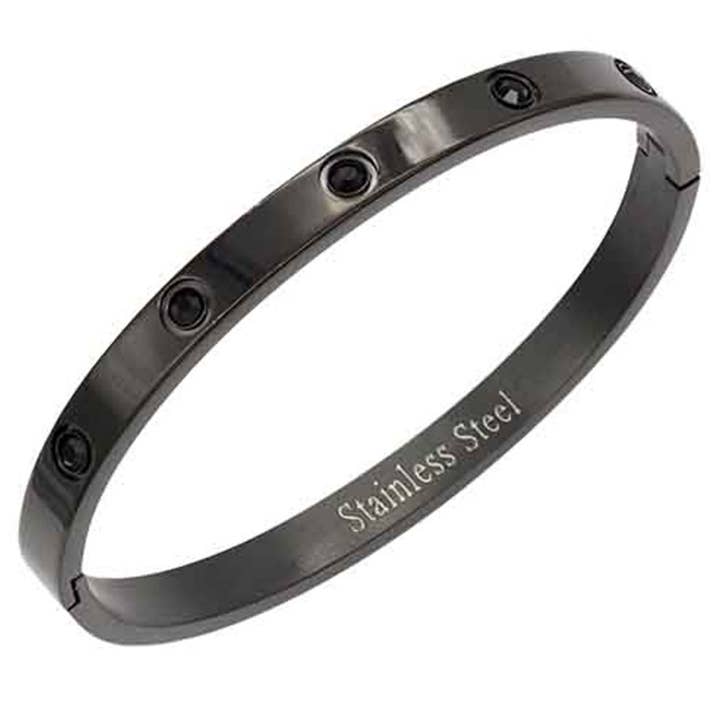 Fashion City – Engroshandel Armbånd – Rustfrit stål armbånd med juvel sten