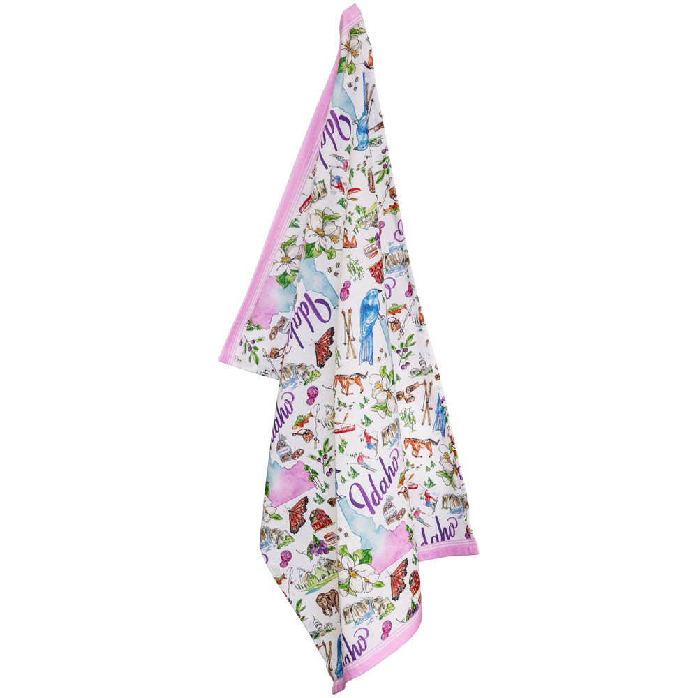 Boston International - Wholesale Theedoek - ID Idaho State Collection 28" katoenen theedoeken, set van 21