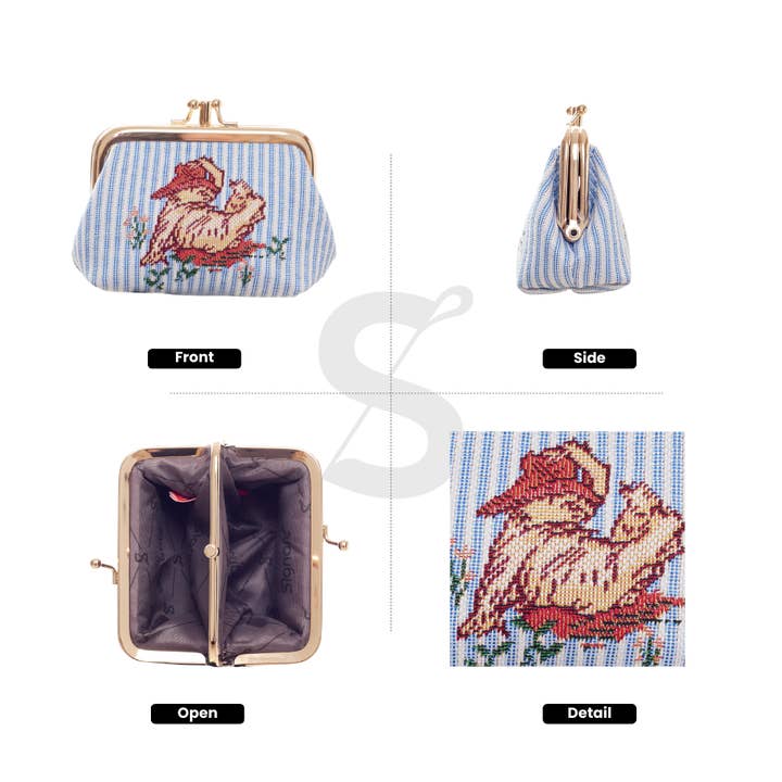 SignareArt - Wholesale Coin Purse - Women's - FRMP-PADD-CMM | Paddington Classic Marmalade Coin Clasp Frame Purse1