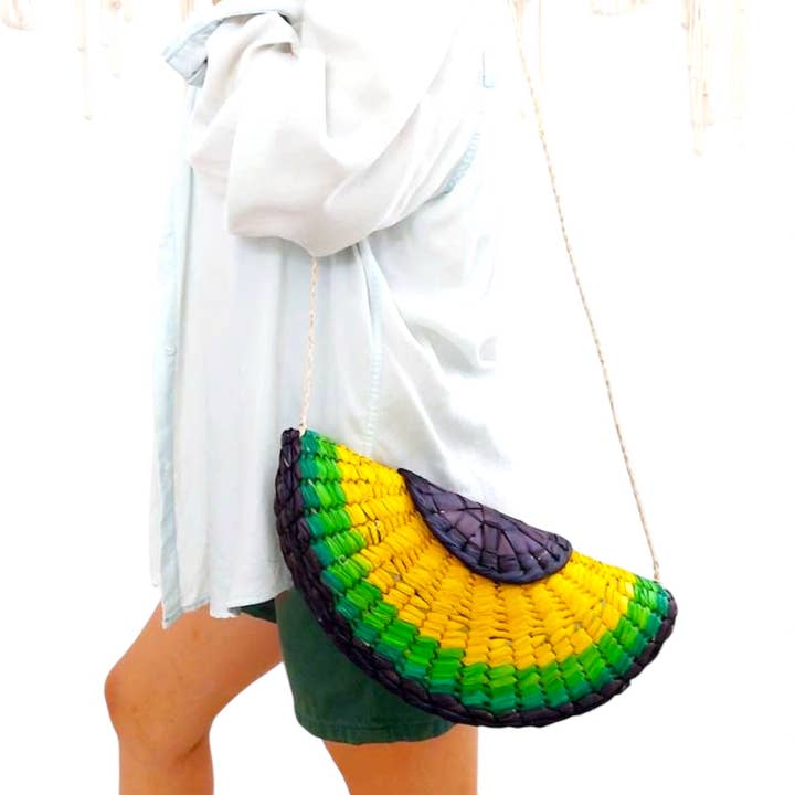 The Faria - Venta al por mayor Bandolera - Mujer - Bolsa de pajita de aguacate/bolsa de aguacate