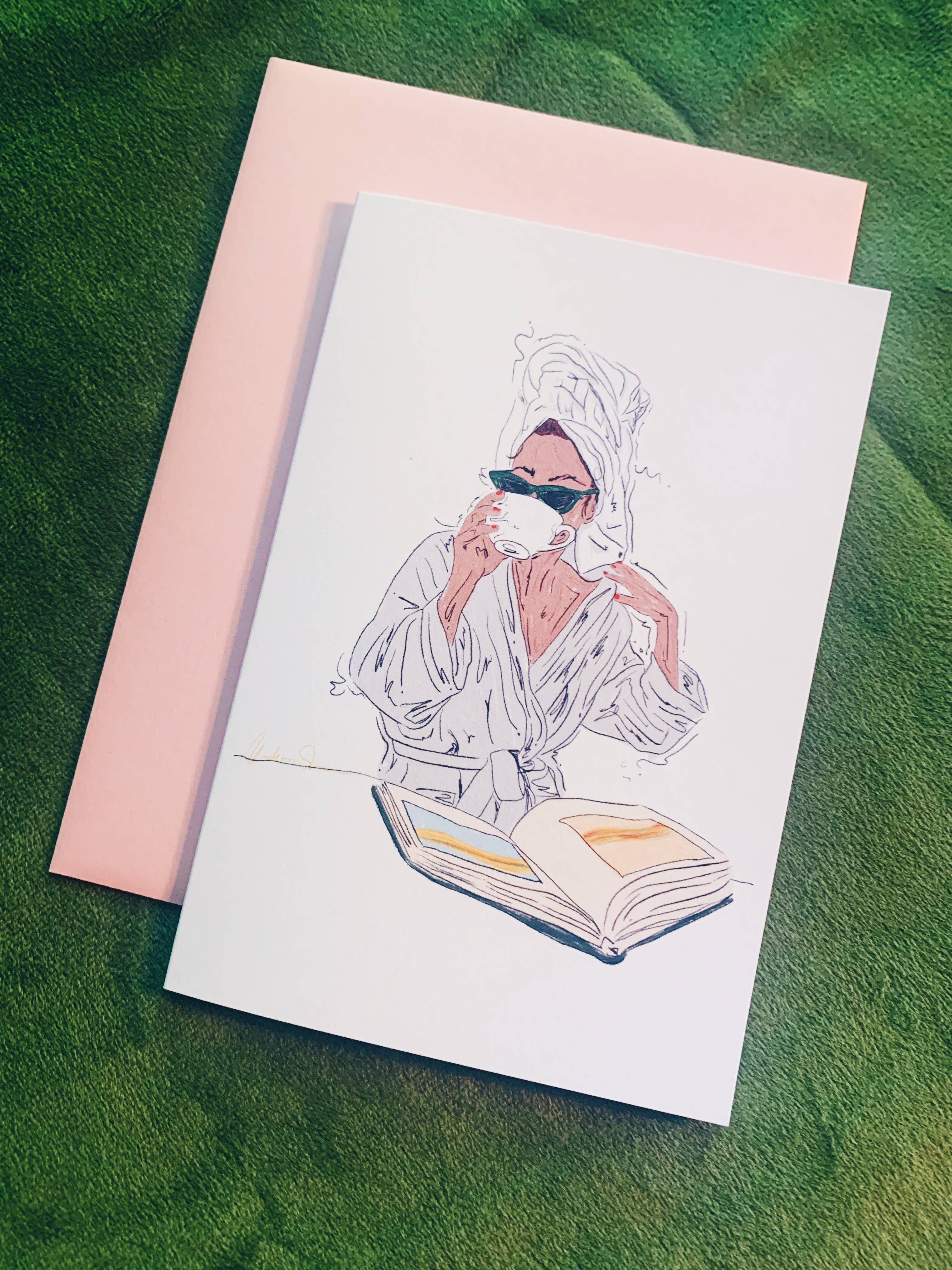 Madison O'Brien Art - Wholesale Everyday Greeting Card - Rothko In the Morning- Box of 6 Cards1