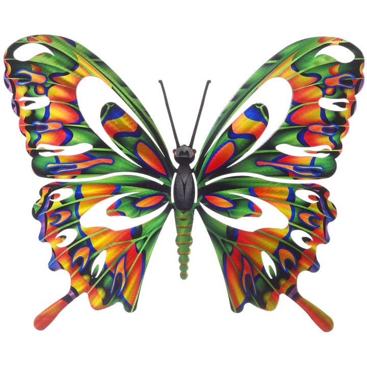 Next Innovations – Großhandel 3D-Wandkunst – Wanddeko aus Metall, groß, Schmetterling, mehrfarbig