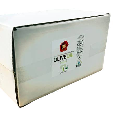 Organic 5 gallon BIB for wholesale by Bari Olive Oil