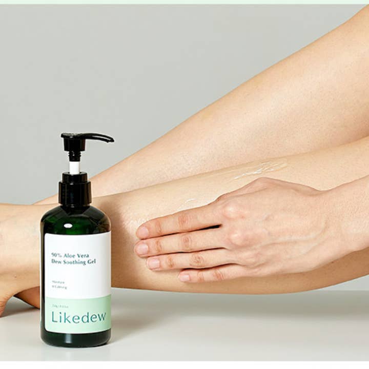 RNR Sisters - Wholesale Aloe Spray/Cream - LikeDew 90% Aloe Vera Soothing Gel - Green tea + Hyaluronic Acid2