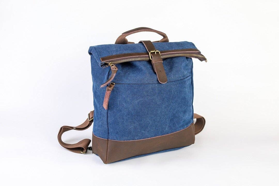 ZEDE PARIS - Vente Sac à dos – unisexe - ECOLE MILITAIRE - Sac à dos en toile et cuir54