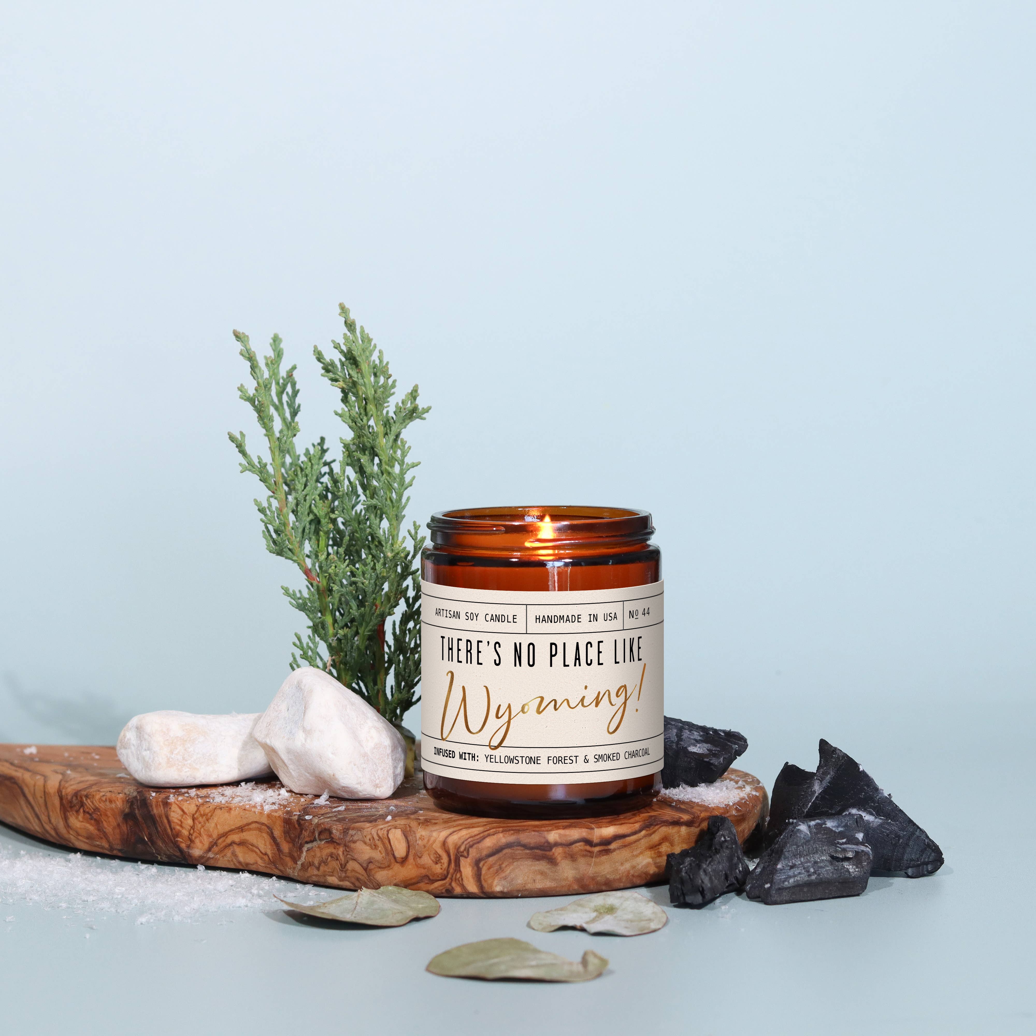 Soy and Sass – wholesale Burkljus – ”Det finns ingen plats som Wyoming” sojavaxljus - statlig gåva2