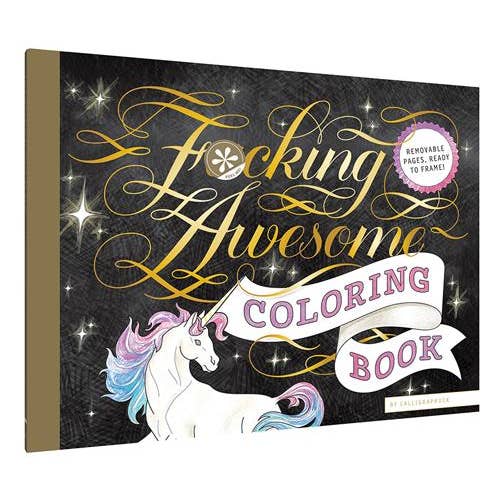 Chronicle Books - Wholesale Coloring & Activity Book - Adult - Fucking Awesome Coloring Book