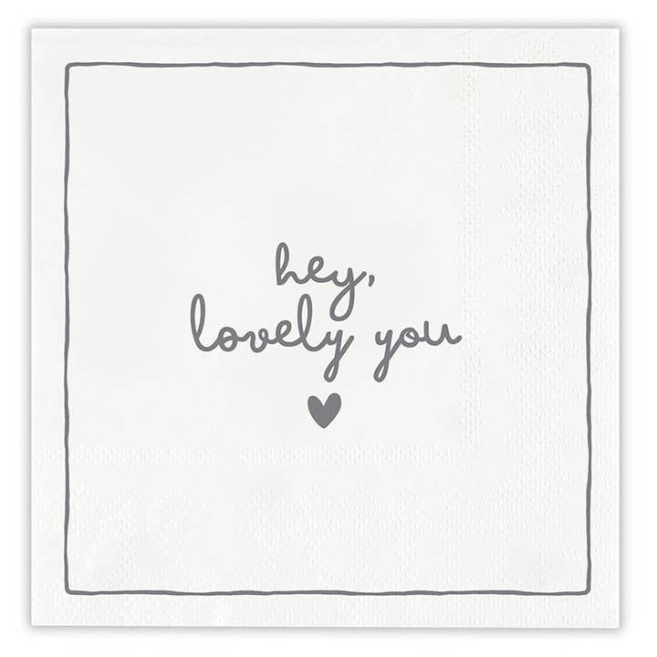 Cocktail Napkins - Hey Lovely You for wholesale by Santa Barbara Design Studio by Creative Brands