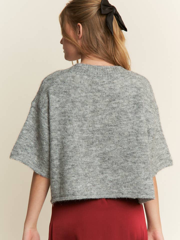 CANDESCENT - Wholesale Cardigan - Women's - Cropped Boxy Soft Knit Cardigan - LOU CARDIGAN15