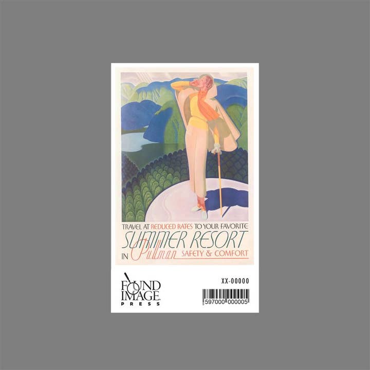 Found Image Press - Venta al por mayor Pegatina - Pegatina TR-546 Póster de Viaje de Verano en el Resort1