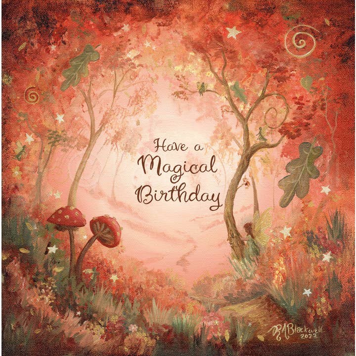 Autumn's Light - Birthday - Greetings Card for wholesale by Ethereal Earth