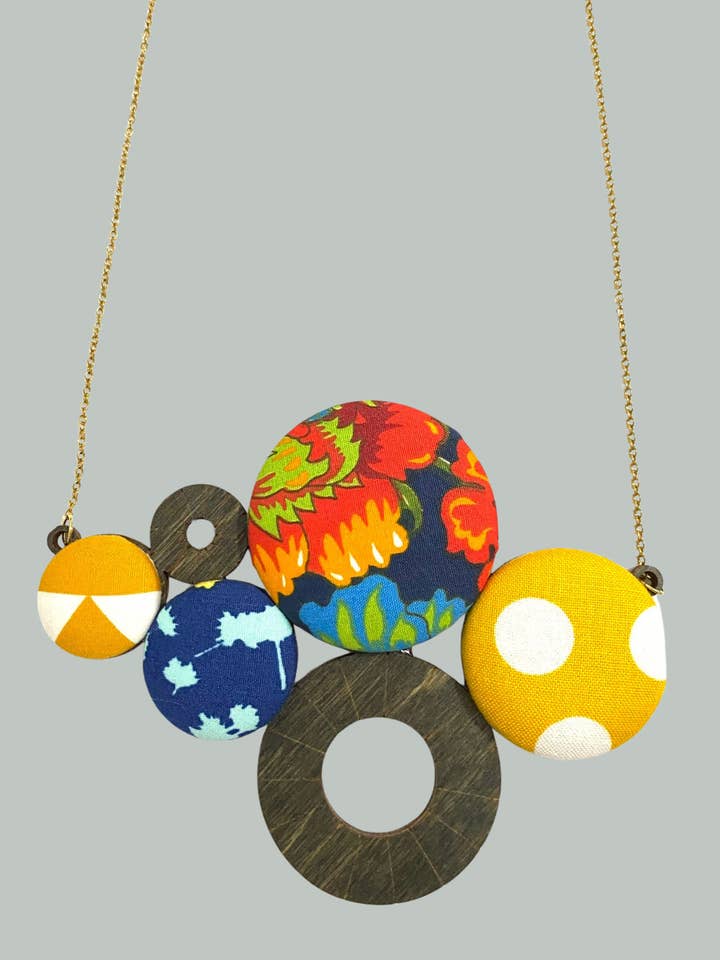 Weinrebe Halskette- Denim- Amazon für den Großhandel von Botón de Azúcar