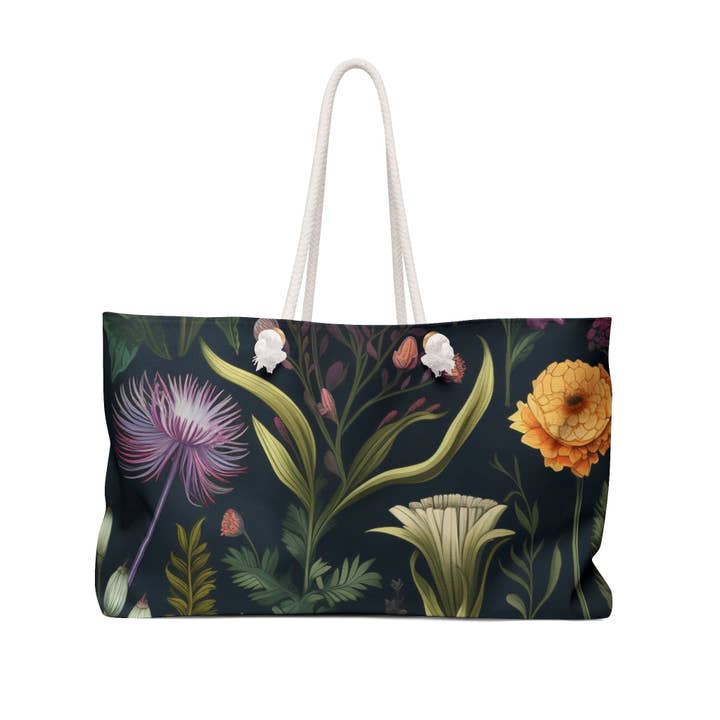 Ganesh Lotusbloom - Saco Weekender por atacado de Velvet Rust