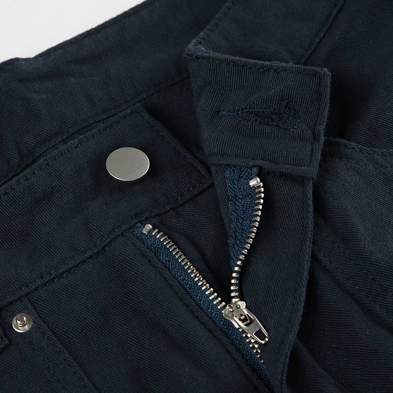 BLUE RIVET SPLIT LOW-RISE BAGGY DROP WIDE-LEG JEANS for wholesale on Faire6