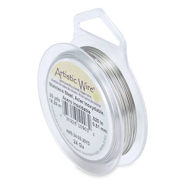Artistic Wire, Craft Wire - 24 Gauge / 0.51mm - Retail Spool for wholesale by The Bead District