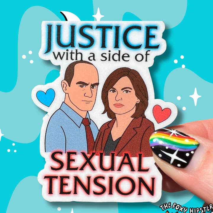 SVU Stabler og Benson Retfærdighed med et strejf af Seksuel Spænding Vinylklistermærke for engroshandel hos The Foxy Hipster
