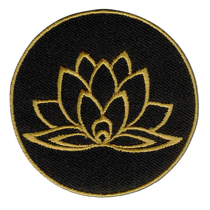 Lotusblommablomlapp guld för wholesale av Tribal Trade GmbH