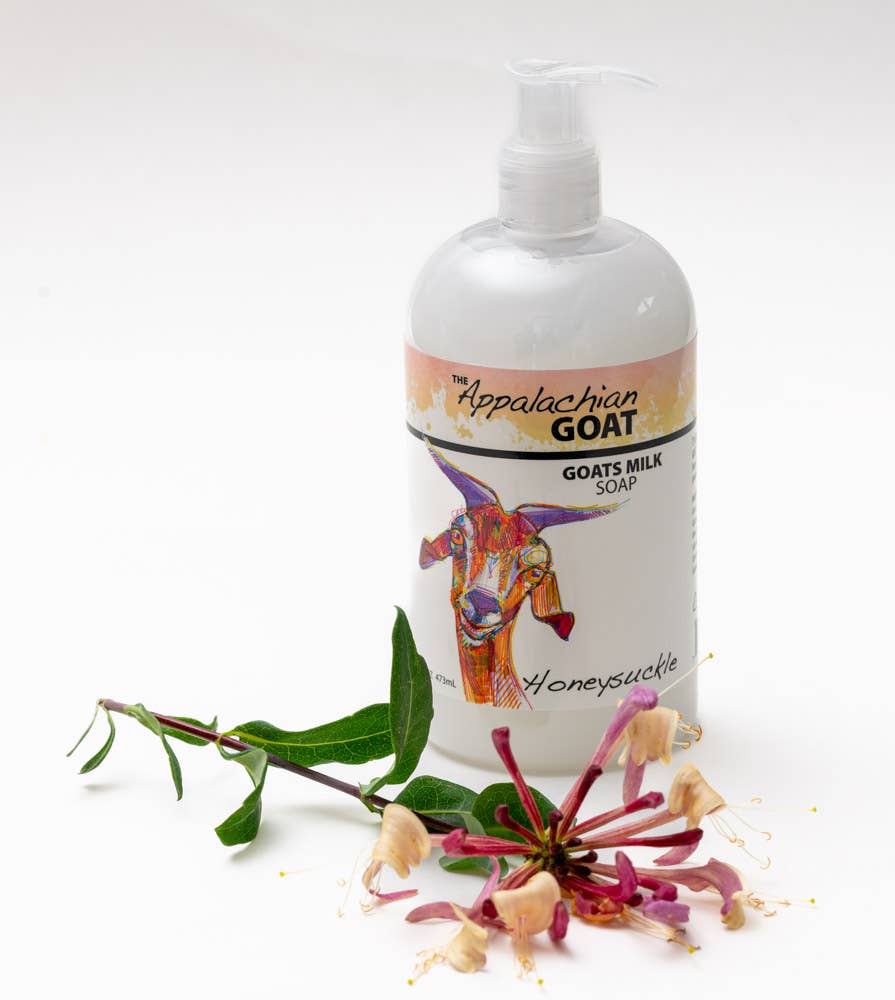 The Appalachian Goat - Wholesale Hand Soap/Wash - 16oz Liquid Soap - Honeysuckle Goats Milk 1