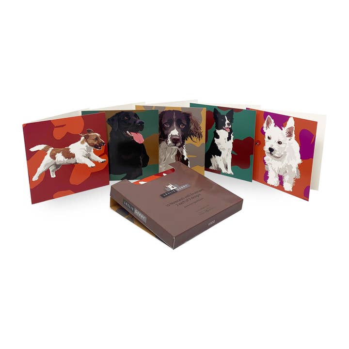 Dog Greeting Card Pack for wholesale by Leslie Gerry