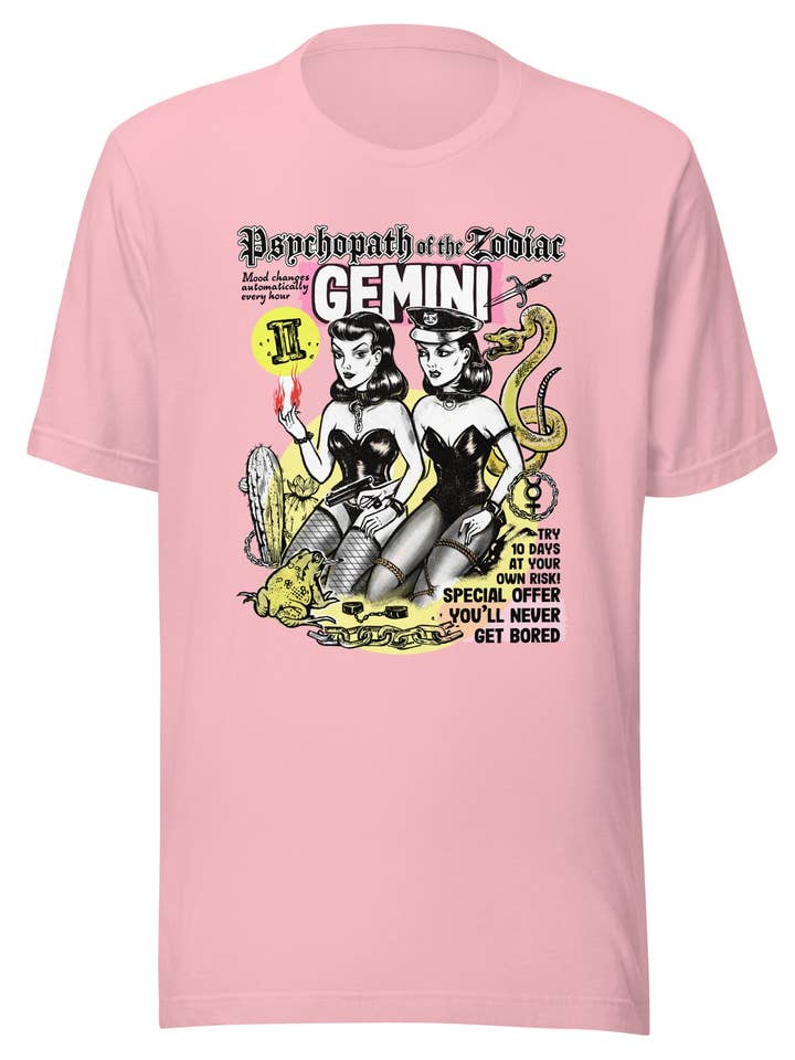 T-shirt Gémeaux, cadeau Gémeaux, Gemini Power ! pour la vente par Axis Mundi Art & Design