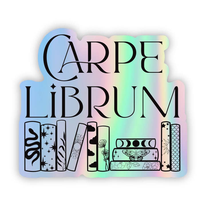 Meaggie Moos – wholesale Sticker – Carpe Librum Seize The Book Waterproof Vinyl Sticker