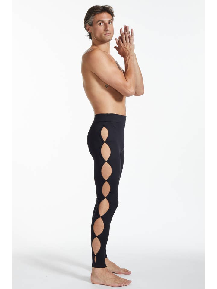 Black Side Cut-Out Pants for wholesale on Faire