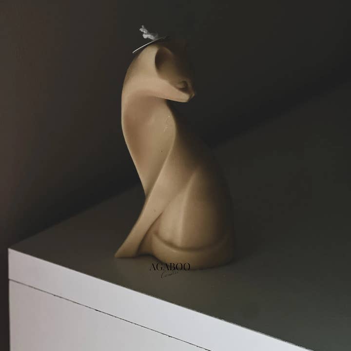 Agaboo Candle - Venta al por mayor Velas de diseño llamativo - Vela elegante con forma de gato, 5.5 x 2.5 pulgadas, con forma de animales9
