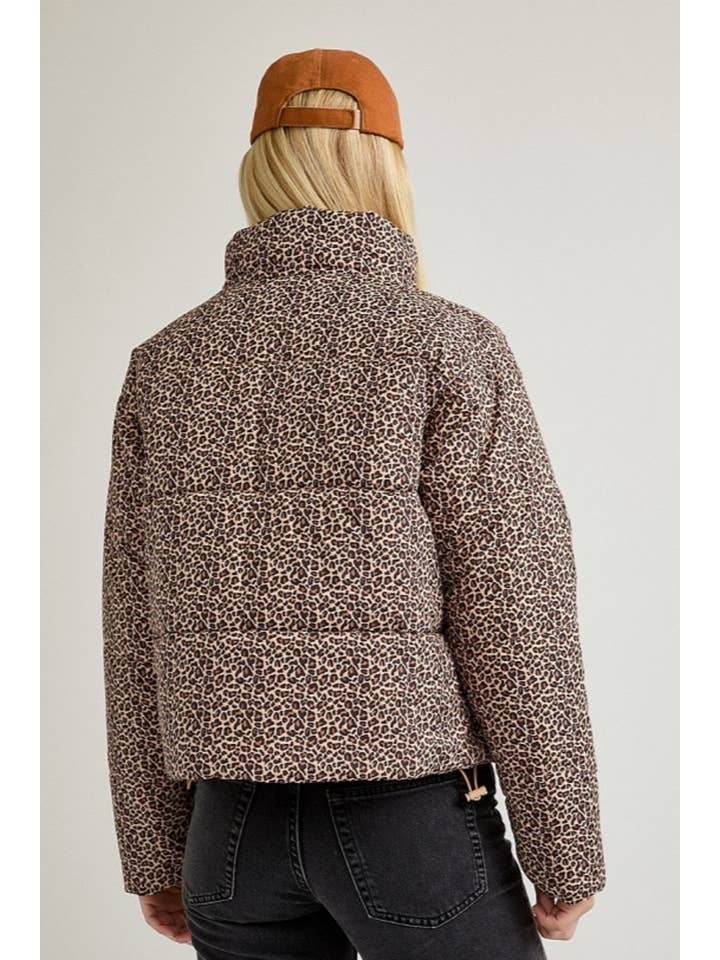 ANIMAL PRINTED PUFFER JACKET for wholesale on Faire2