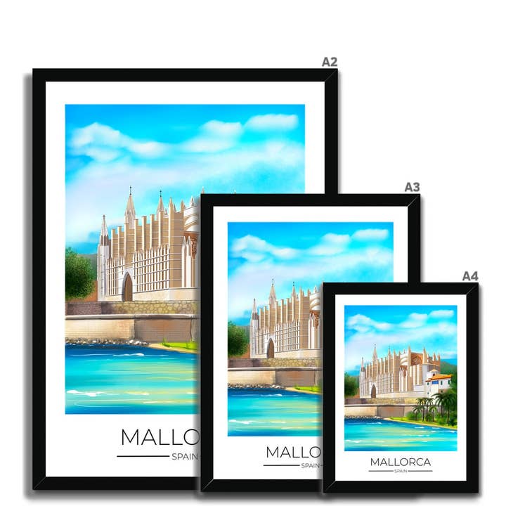 Mallorca Travel Poster Print for wholesale by Dreamers who Travel