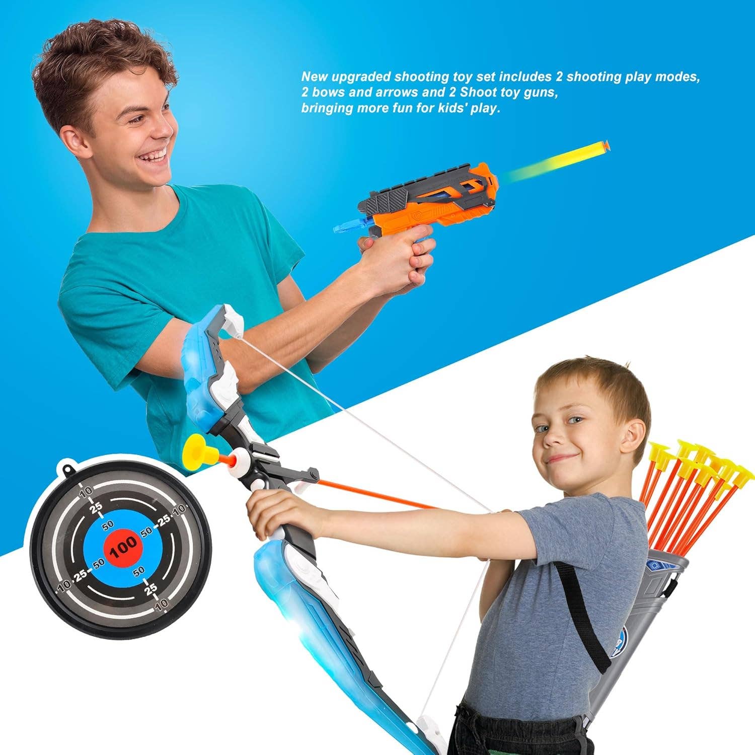 AZ Trading & Import (Toys, RC Toys & More) - Wholesale Toy Set - Kids - LED Light Up Archery Toy Bow & Arrow Bundle4
