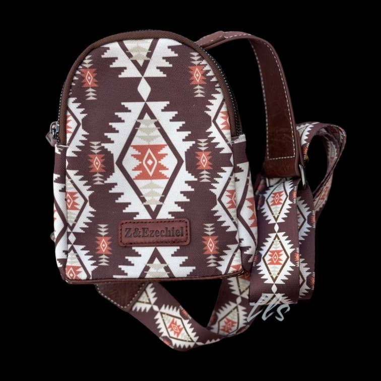 The Lyrical Spirit, LLC - Wholesale Crossbody Bag - Women's - Laney Aztec Patterned Sling Bag4