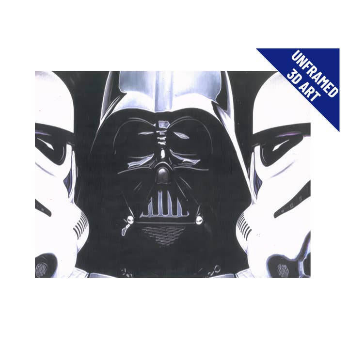 Affiches lenticulaires 3D Star Wars Dark Force Imprimées pour la vente par Lentics